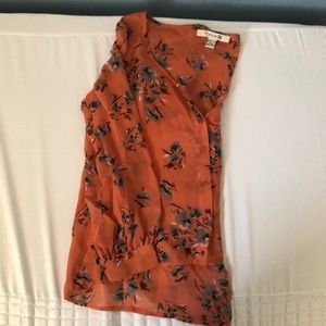 Floral long sleeved blouse